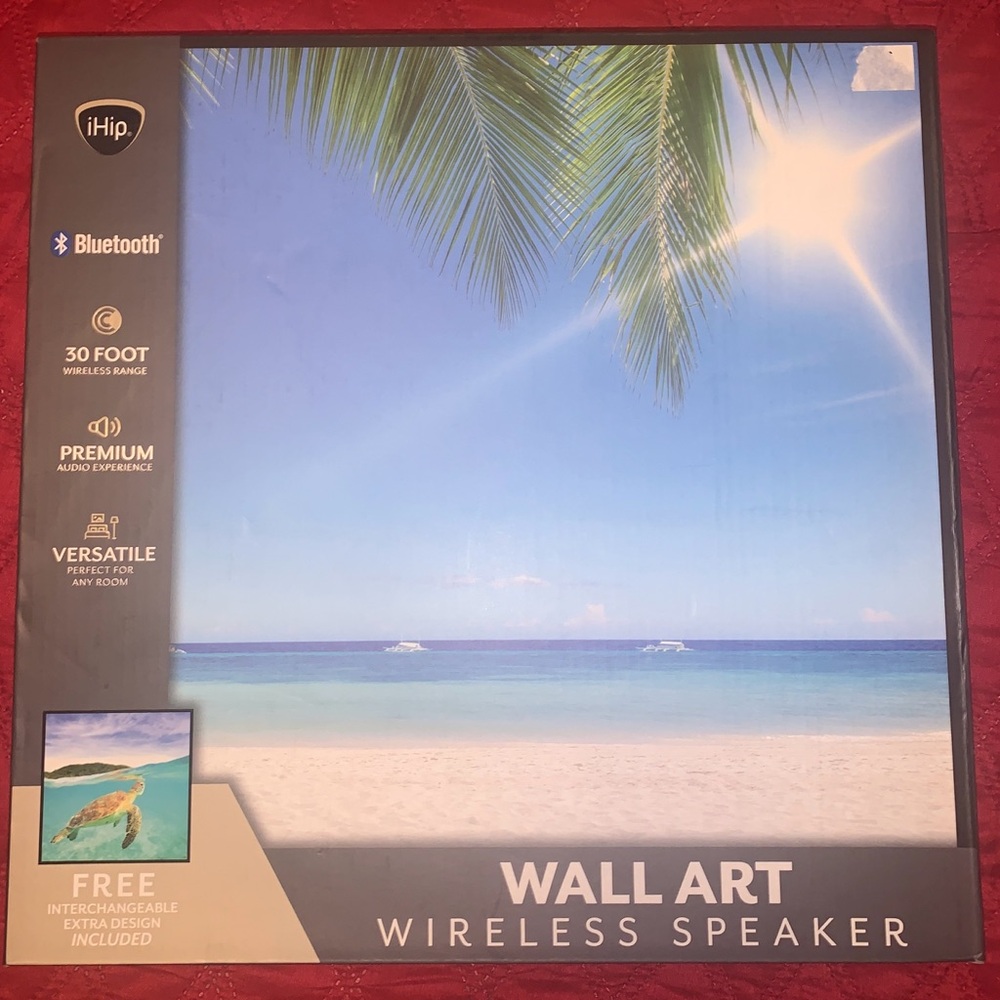 iHip Bluetooth Abstract WallArt Wireless Speakers Interchangeable Extra Design